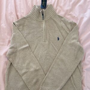 Polo Ralph Lauren - Men’s Three-Quarter Zip Sweater - M - NWT